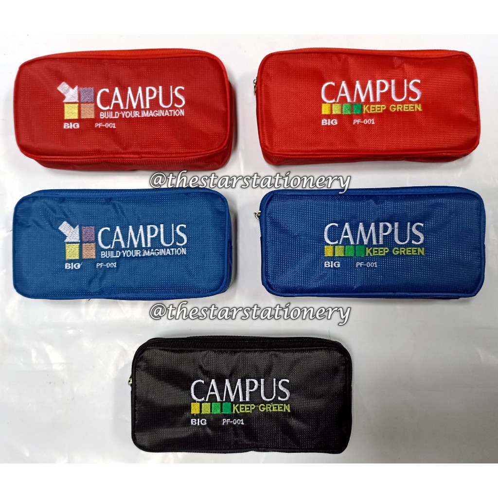 

(1 Biji) GROSIR Tempat Pensil BIG PF-001 Campus / Kotak Tempat Pensil Case BIG PF001 / Tempat Pensil Resleting Kain / BIG PF 001