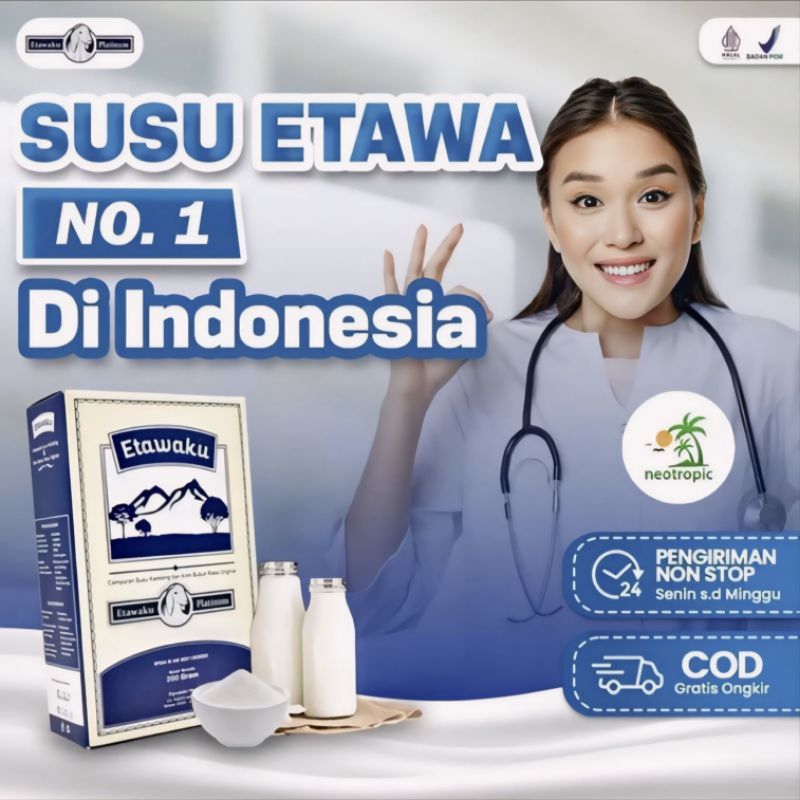 

Etawaku Platinum Susu Kambing Etawa Bantu Atasi Masalah Pernafasan Asma Sesak Nafas Mencegah Pengaputan Sendi Menguatkan Tulang