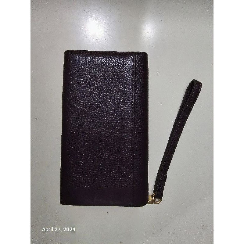 [Preloved] Tory Burch Britten Smartphone Wallet Plum