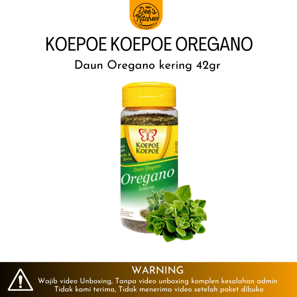 

Koepoe-Koepoe Dried Oregano Leaves Daun oregano kering 42gr