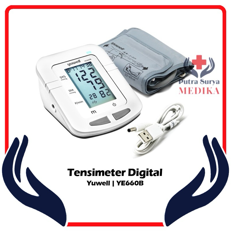 Tensimeter Digital Yuwell 660B | Alat Tensi Pengukur Tekanan Darah Blood Pressure