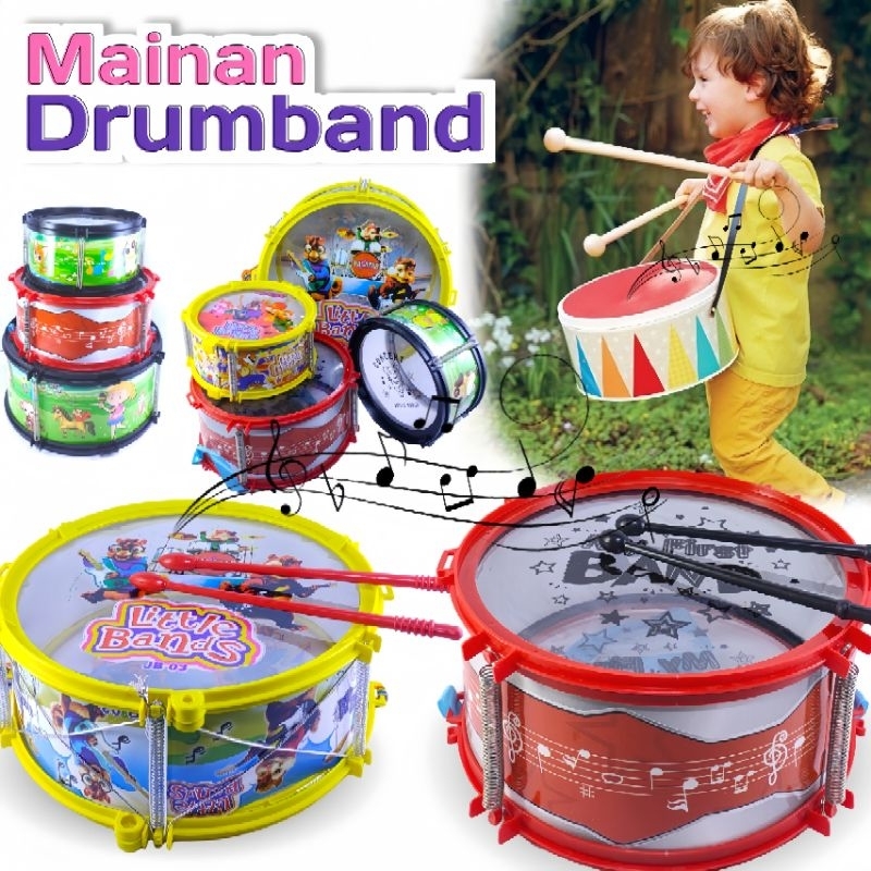 MAINAN DRUM ANAK LAKI LAKI ALAT MUSIC DRUMBAND EDUKASI ANAK
