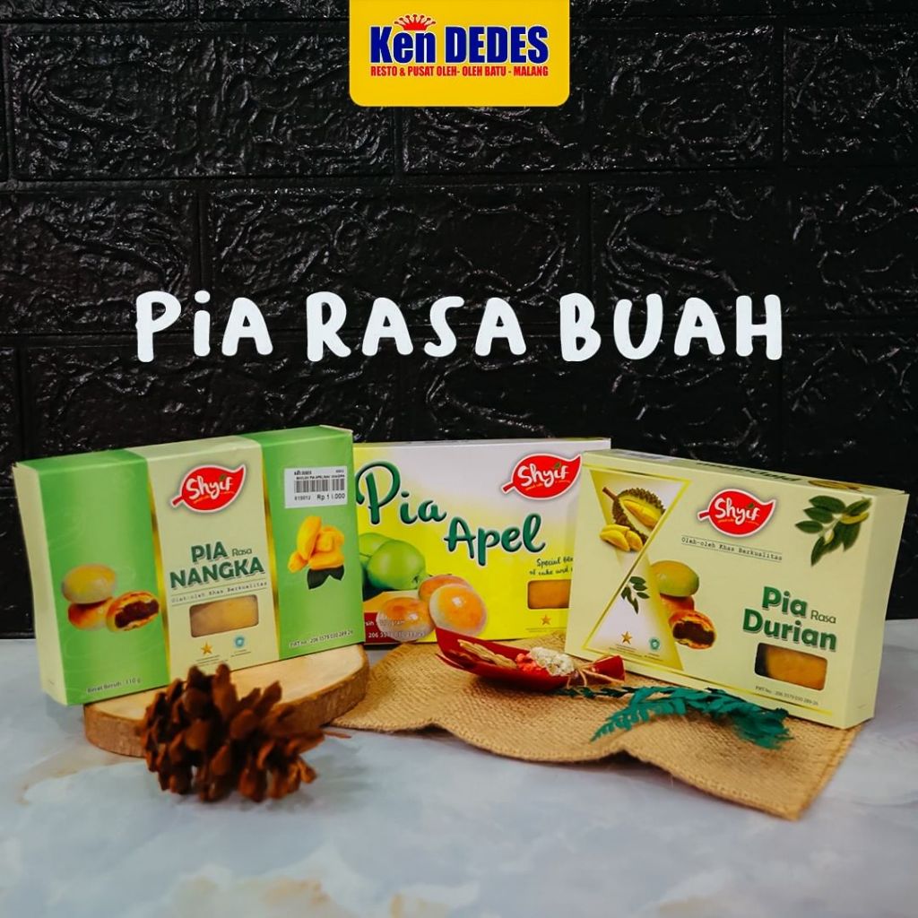 

PAI APEL Pia APEL NANGKA DURIAN SYIFF KHAS KOTA WISATA BATU / PIA NANGKA / KUE PIA VARIAN RASA / BAKPIA VARIAN RASA / PIA RB VARIAN RASA ISI 10