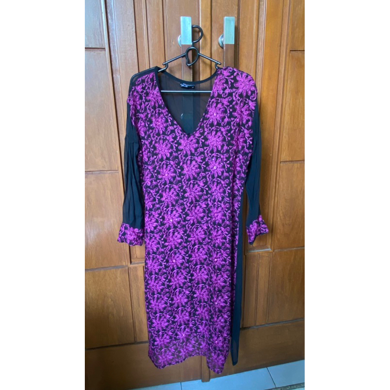 PRELOVED tunik sari india / kondangan / brukat