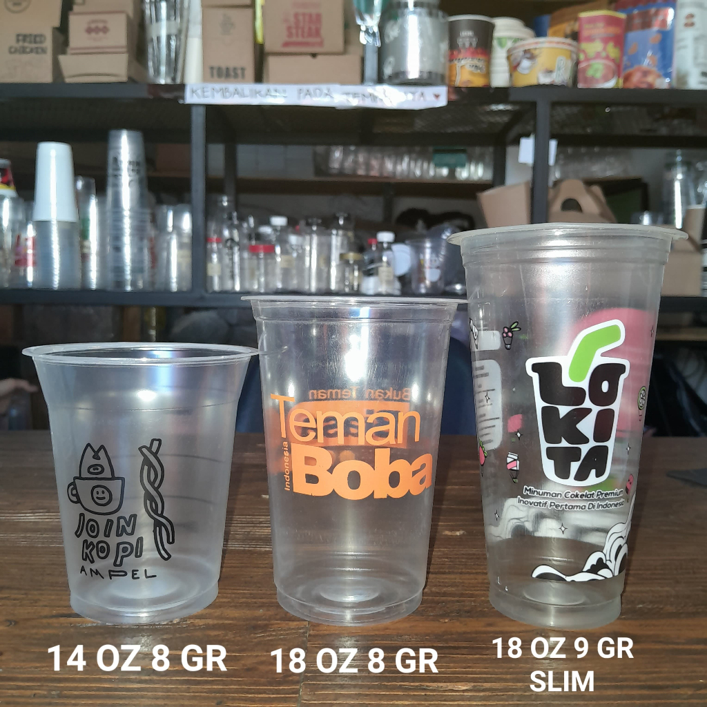 CUP PP DTR 14/18 OZ 8 GR 18/22 OZ SLIM 9 GR