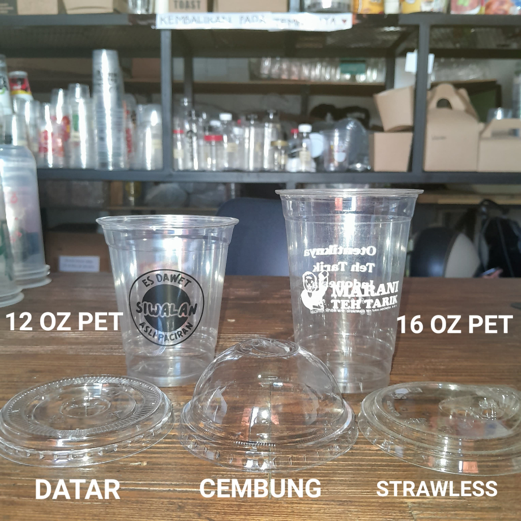 CUP PET 12/14 OZ & 16 OZ