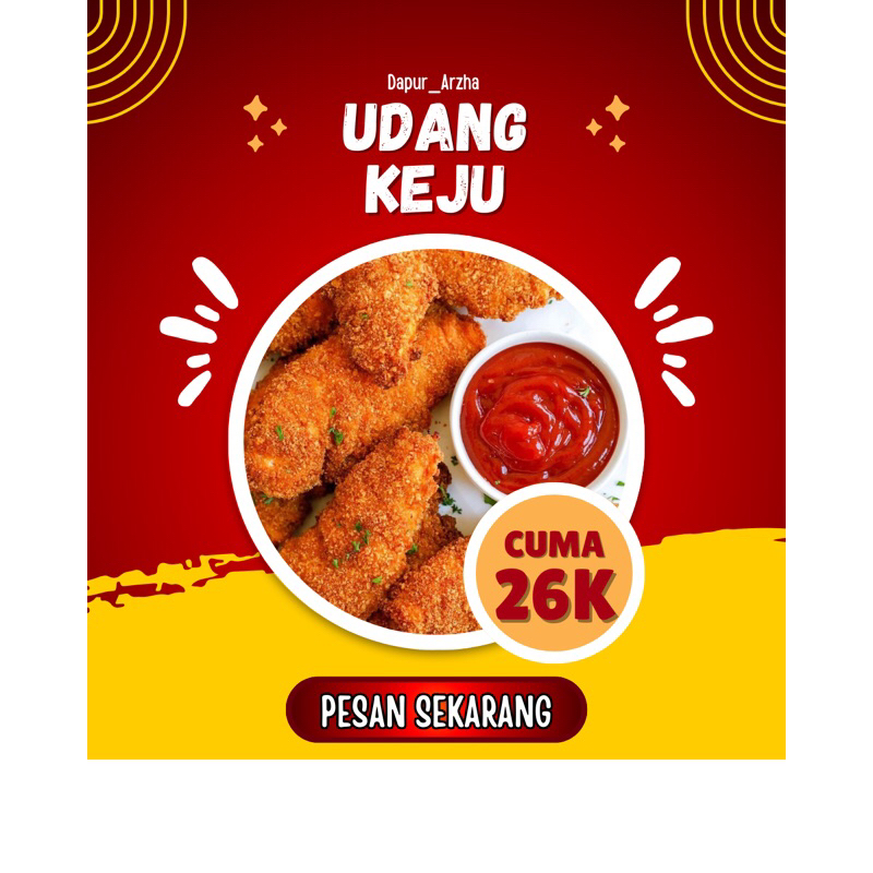 

Frozen food Udang keju isi 8 biji