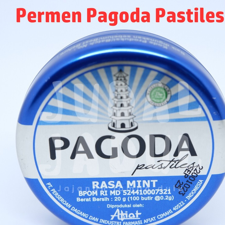 

Permen Pagoda Pastilles Rasa Mint 20gr isi 100pcs