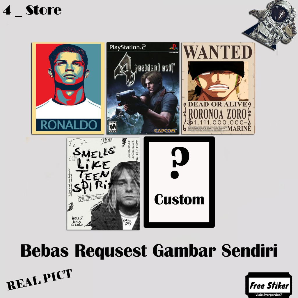 WALL DECOR POSTER HIASAN DINDING CUSTOM POSTER/ HIASAN DINDING POSTER AESTHETIC REQUEST SENDIRI/ TRE