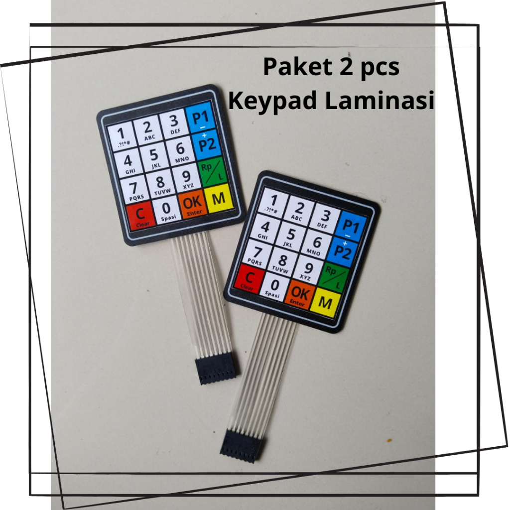 paket 2 pcs keypad pom mini tombol cpu pom mini model laminasi