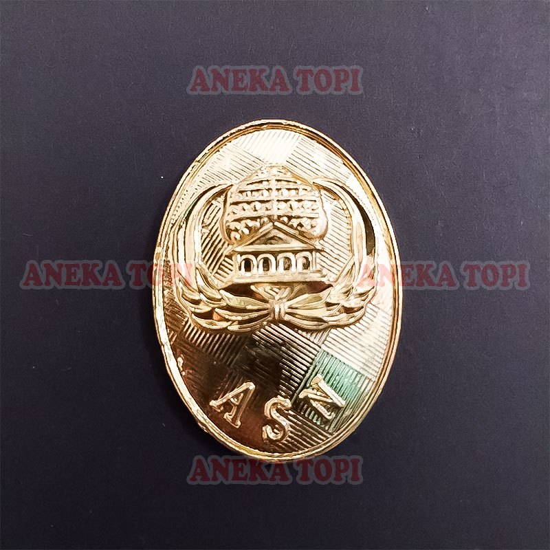 Pin Korpri ASN Model Oval Lencana ASN Bros Korpri ASN Oval Lencana Korpri ASN - Aneka Topi