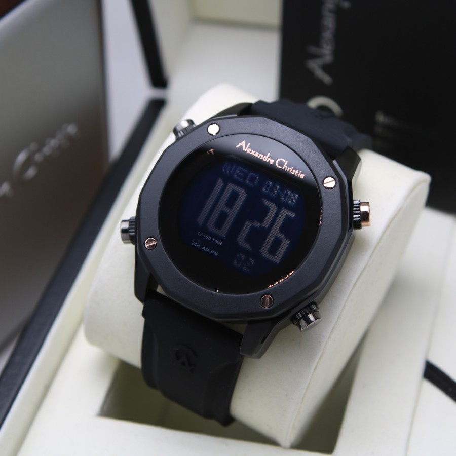 Jam tangan pria alexandre christie ac 9377 ac9377 digital original