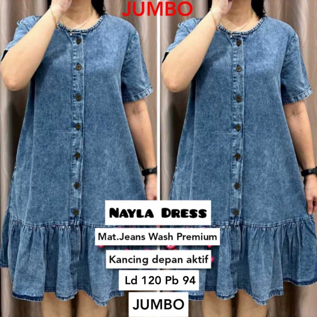 ART E38R NAYLA DRESS ATASAN WANITA JEANS
