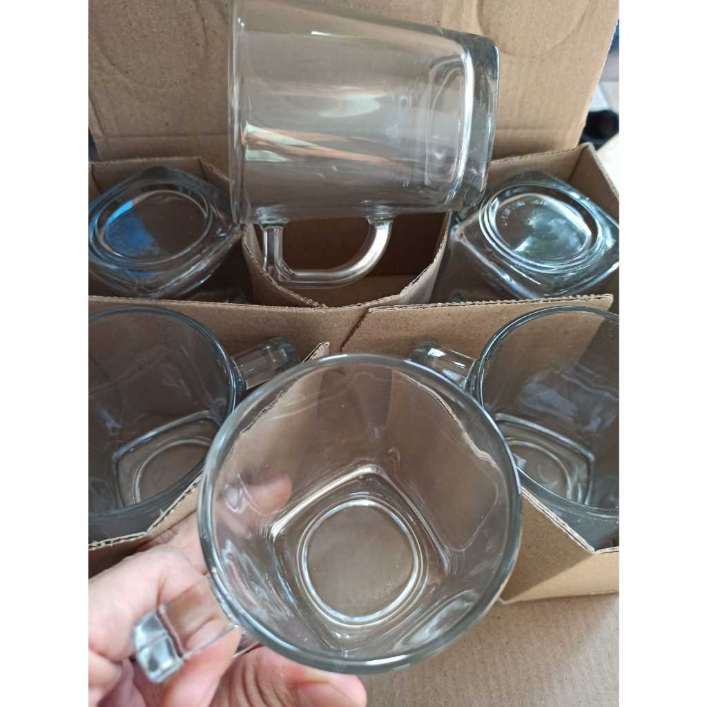 Turkey Gelas Kaca 6 pcs Free Bubble Tiap gelas / Gelas Cafe / Gelas Bir