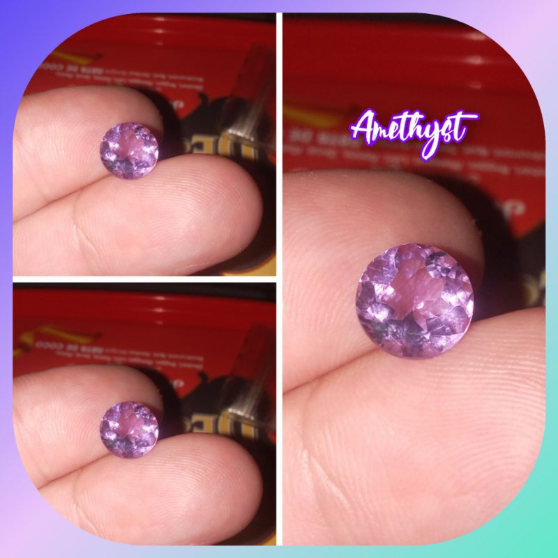 Batu Cincin Kecubung Ungu Asli