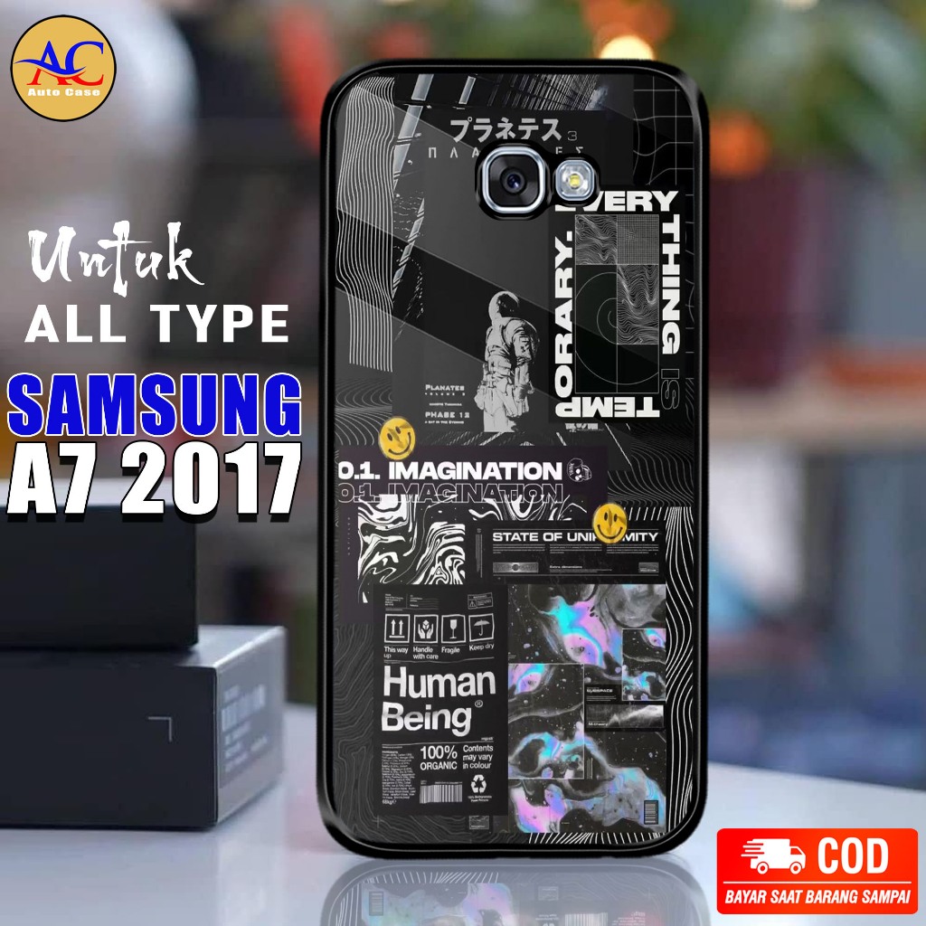 Case Hp Softcase Glossy SAMSUNG A7 2017PCKT Casing Silikon Handphone Pelindung Kamera