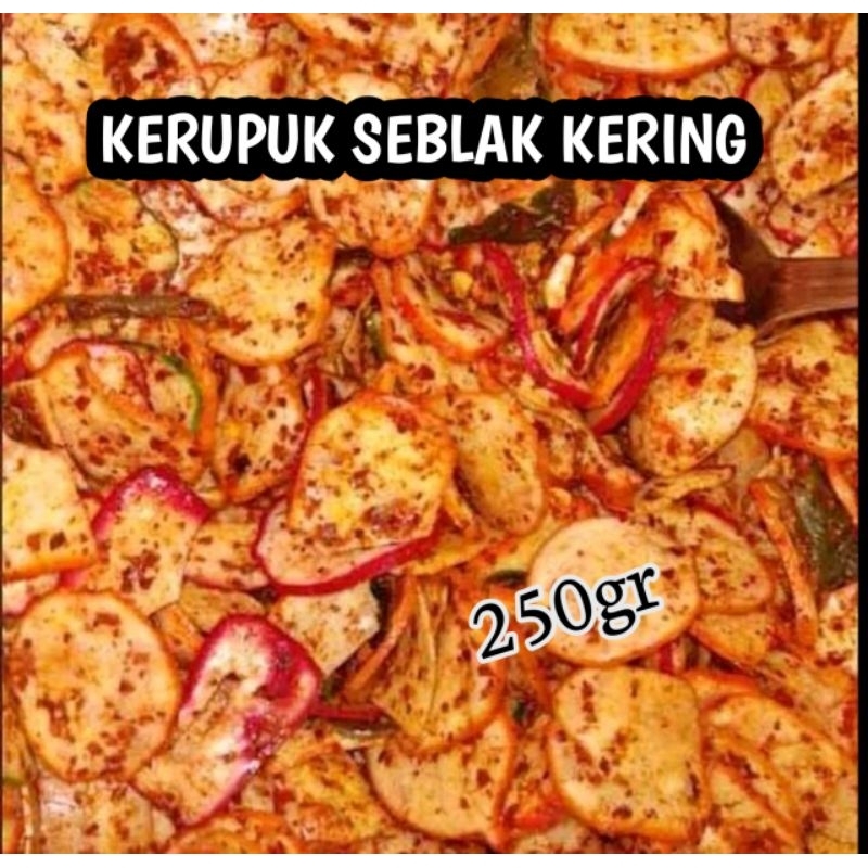 

[250gr] kerupuk seblak kering daun jeruk kencur bunda Alfi ~ pedas nagih