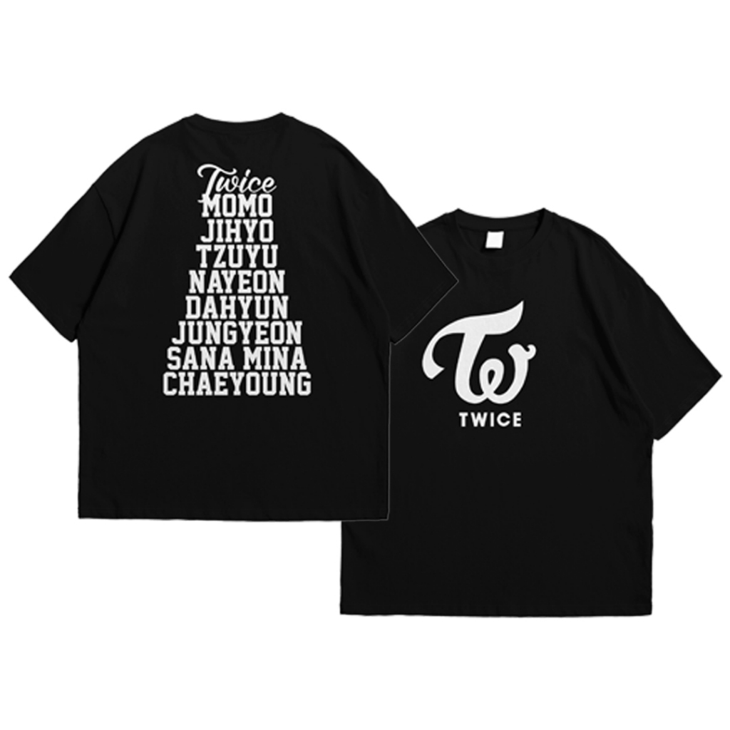 Kaos Twice Tshirt Oversize TWICE Logo Merch