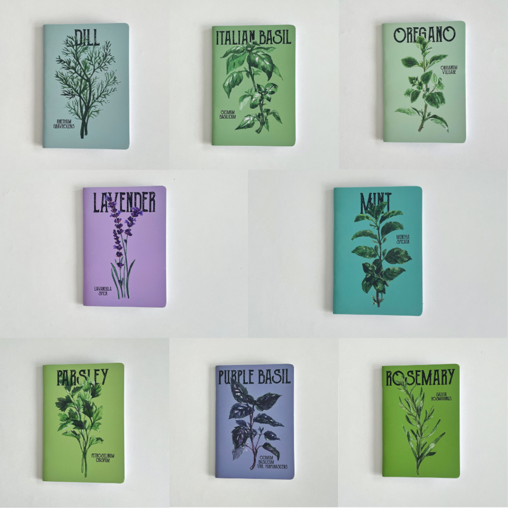 

Aksara MISE EN PLACE Notebook - Herb Series / Kitchen Notebook / Pocket Book