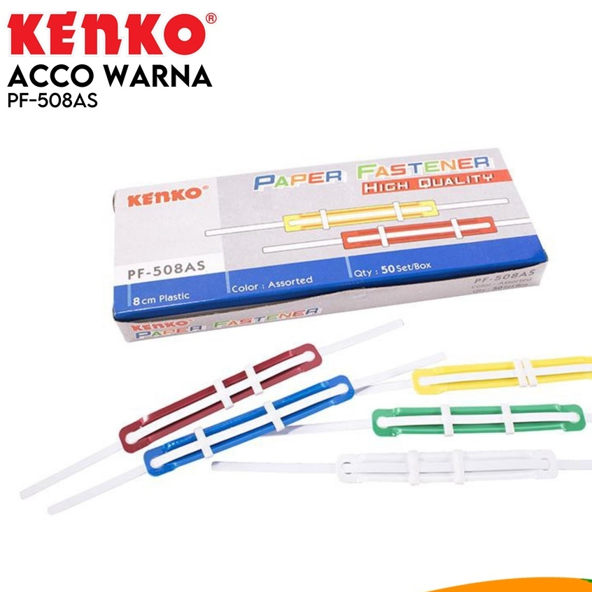 

Paper Fastener Kenko Warna PF-508AS Isi 50 pcs