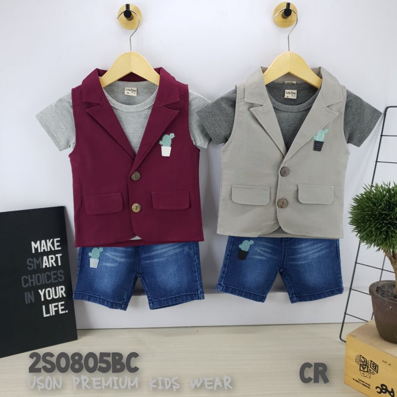 SETELAN USON 3IN1 CELANA JEANS