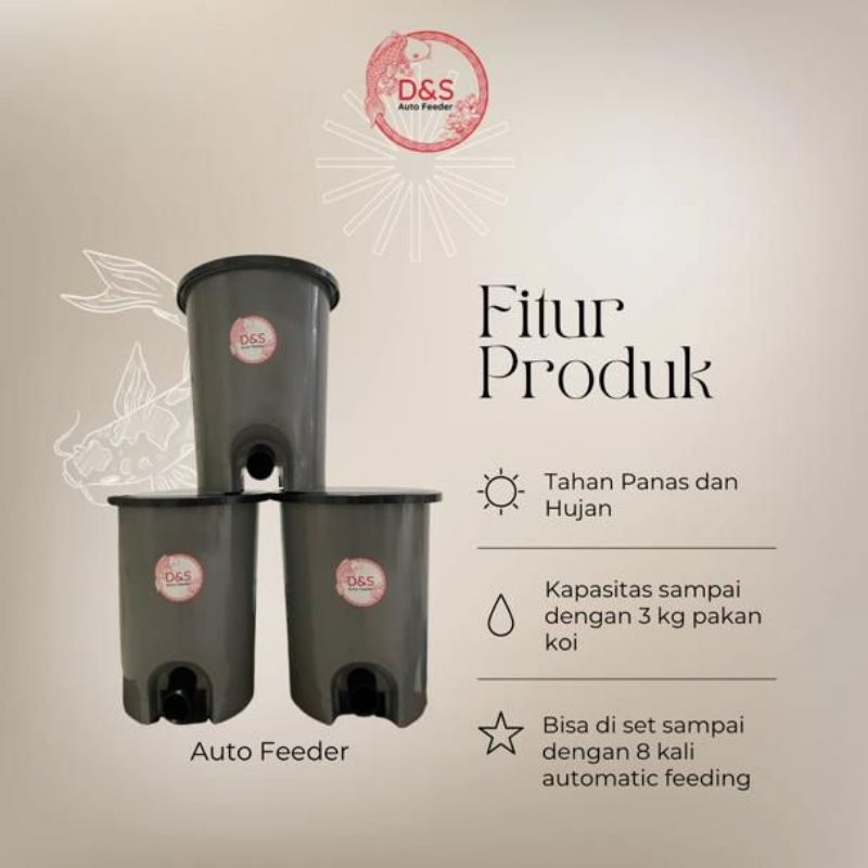 Auto feeder Koi ( pemberi makan ikan koi automatic)