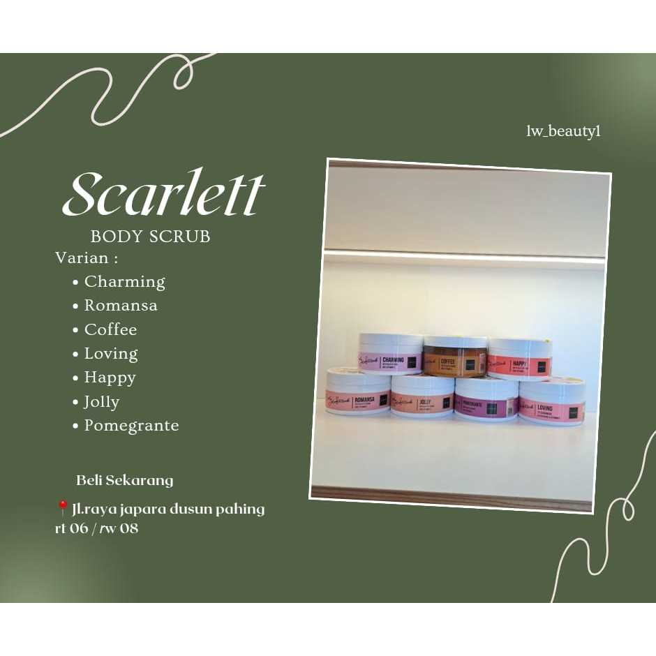 SCARLETT Whitening Body Scrub - LW BEAUTY