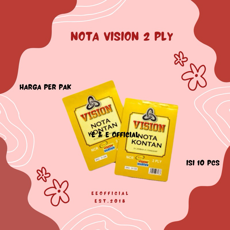 

NOTA 2 PLY VISION / NOTA NCR VISION MURAH