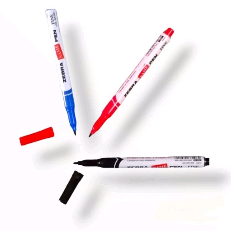 

spidol pen / marker Name Pen Zebra hitam biru merah (1 pcs)