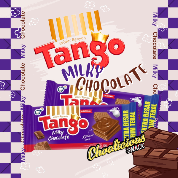 

TANGO Wafer Bite Rasa Milky Choco Ecer Snack / Makanan Ringan @35 gram