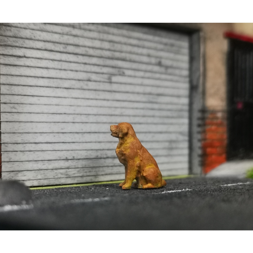 3D Receh 1 64 Anjing Duduk Golden Retriever 2 Diorama Maket Miniatur Hot Wheels Diorama Diecast Hot 
