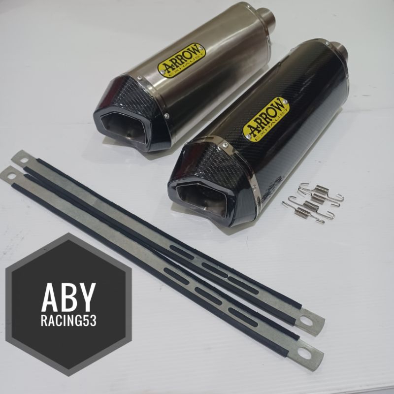 Knalpot Racing ARROW ngebas all matic Vario - Beat - Mio - Pcx 160 - Aerox - Adv 150 - Adv 160 - Nma