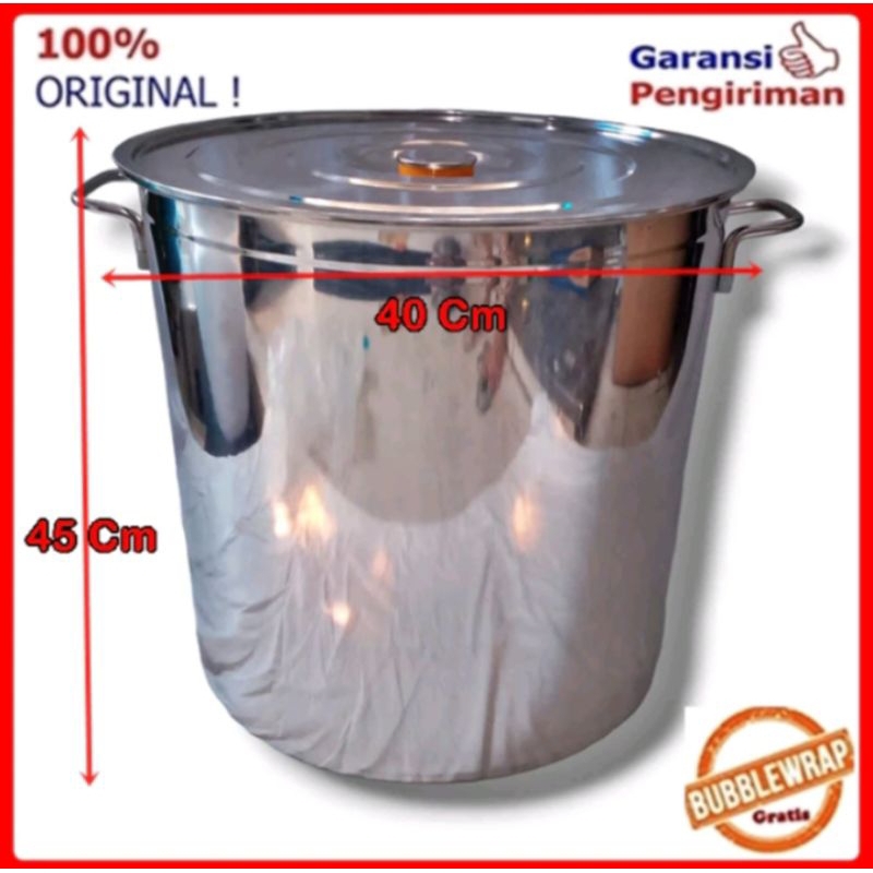 NAGAKO DANDANG AIR DANDANG BAKSO STAINLESS STELL KUALITAS BAGUS IMPORT UKURAN 30 35 & 40 CM