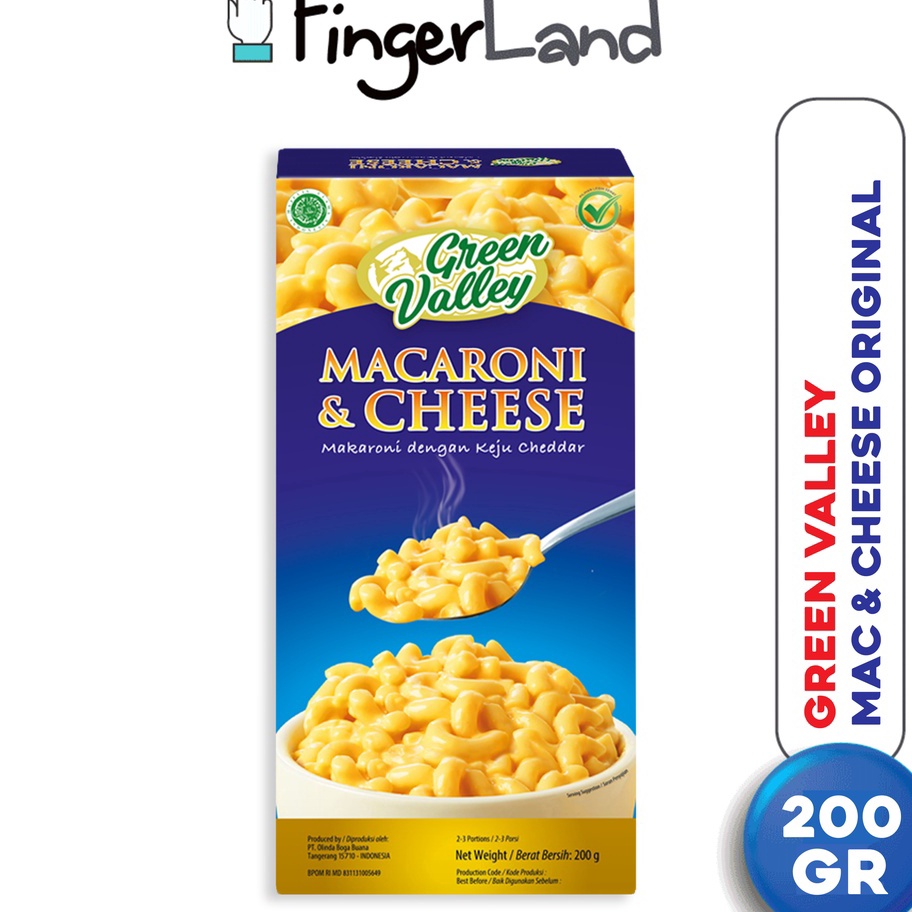 

Terbaru GREEN VALLEY Macaroni and Cheese 2 gram Mac n Cheese