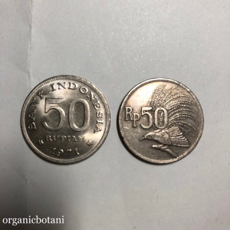 Uang Logam Kuno ASLI 50 Rupiah 1971. Harga 10 Pieces.