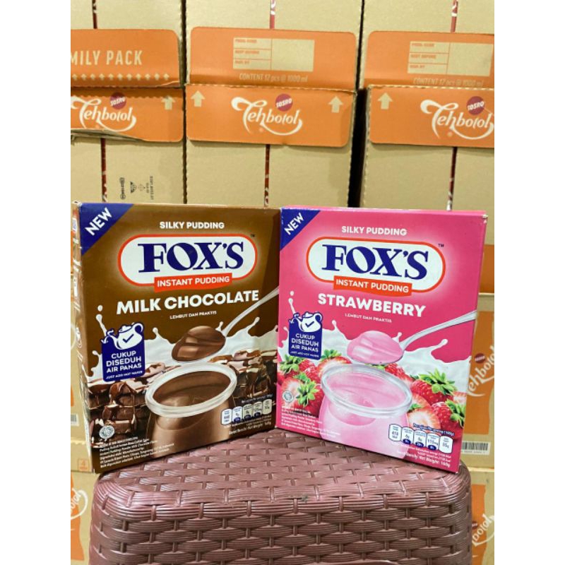

FOX Milky Pudding milk 160 gr rasa chocolate & strawberry