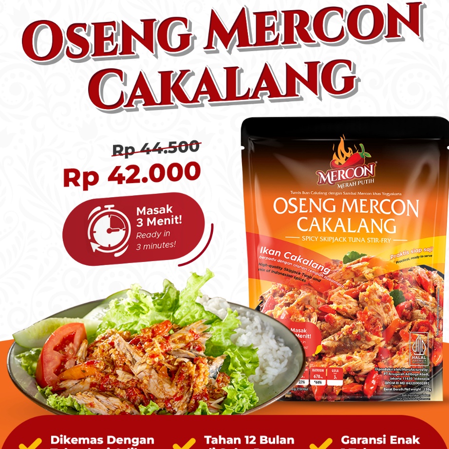 

99 BRANDS FESTIVAL Mercon Merah Putih Satuan Oseng Mercon Cakalang