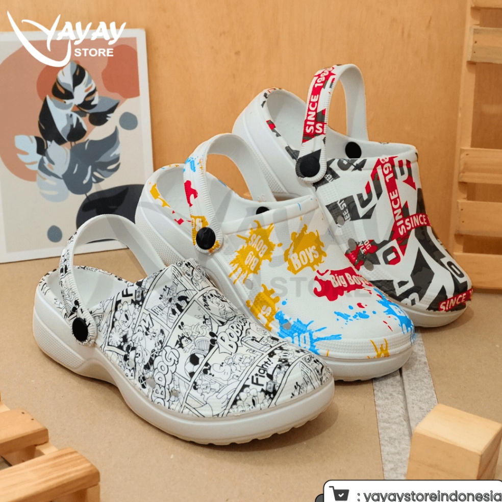 Paling Laris Sandal Rumah Kodok Pria wanita Sendal Kodok Printing Bobdog  Comic  freestyle New Arriv