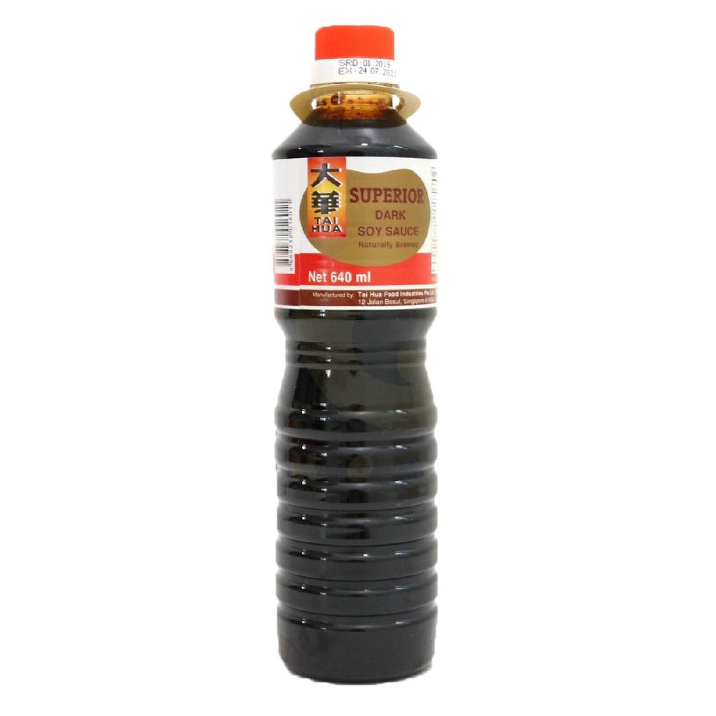 

Tai Hua Superior Dark Soy Sauce Naturally Brewed 640 ml - Kecap Asin