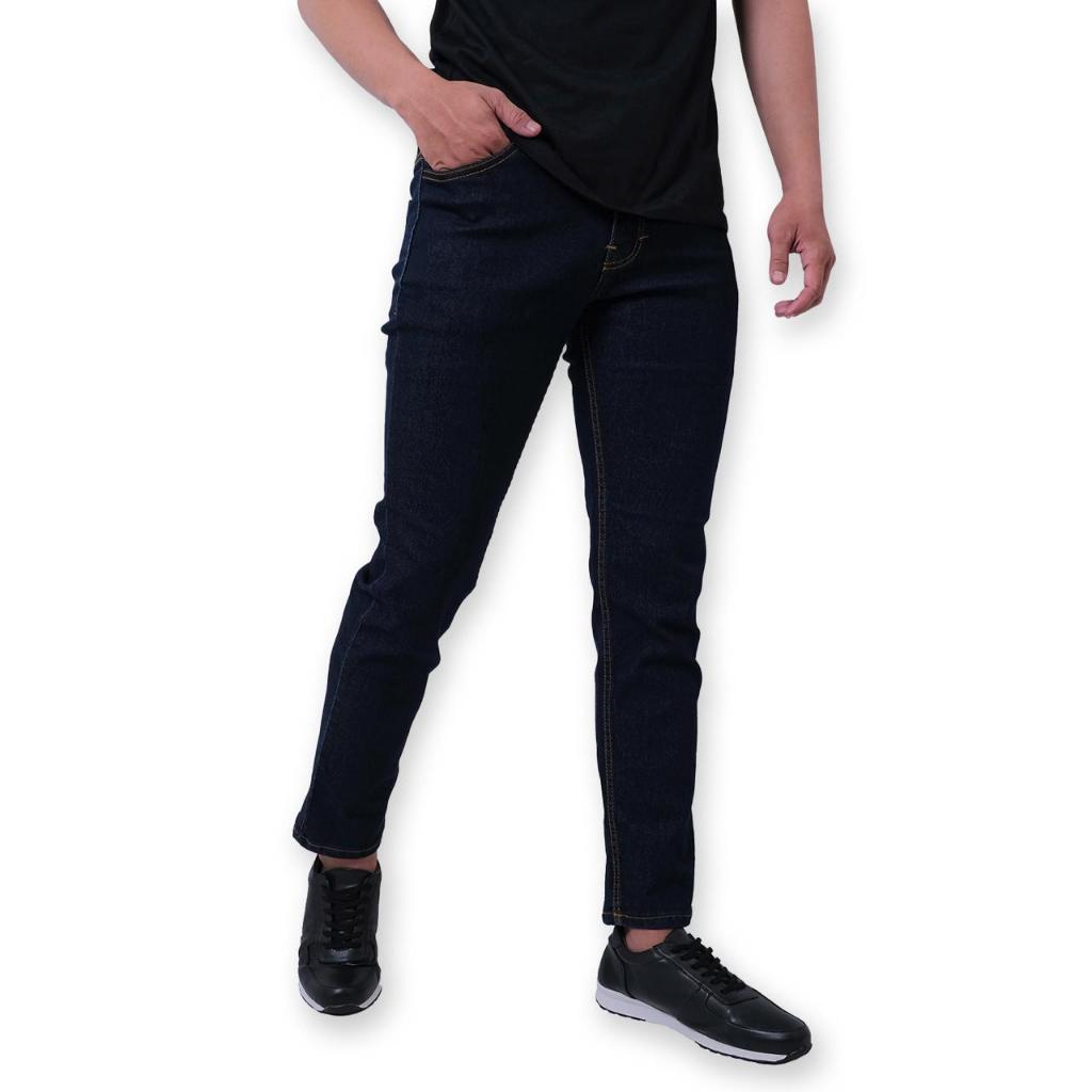 BAPIN Celana Jeans Panjang levis Skinny SlimFit Pria Panjang Melar Ukuran Jumbo