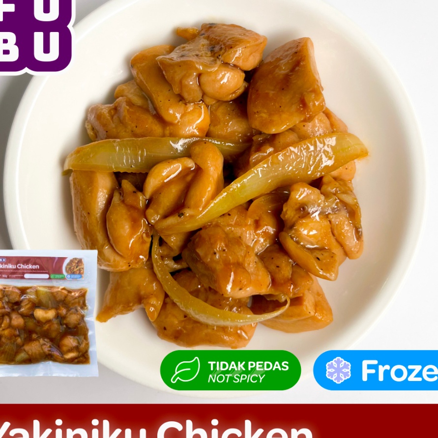 

DISKON FUBU Yakiniku Chicken Ayam Manis Asin ala Jepang Satu Porsi Lauk Instan Frozen Food