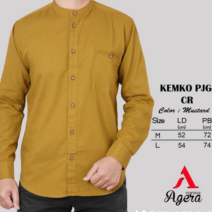 STAR KEMEJA KOKO AGERA KEMKO AGERA KOKO AGERA  PAKAIAN MUSLIM KOKO MUSLIM FHASION MUSLIM AGERA ORIGI