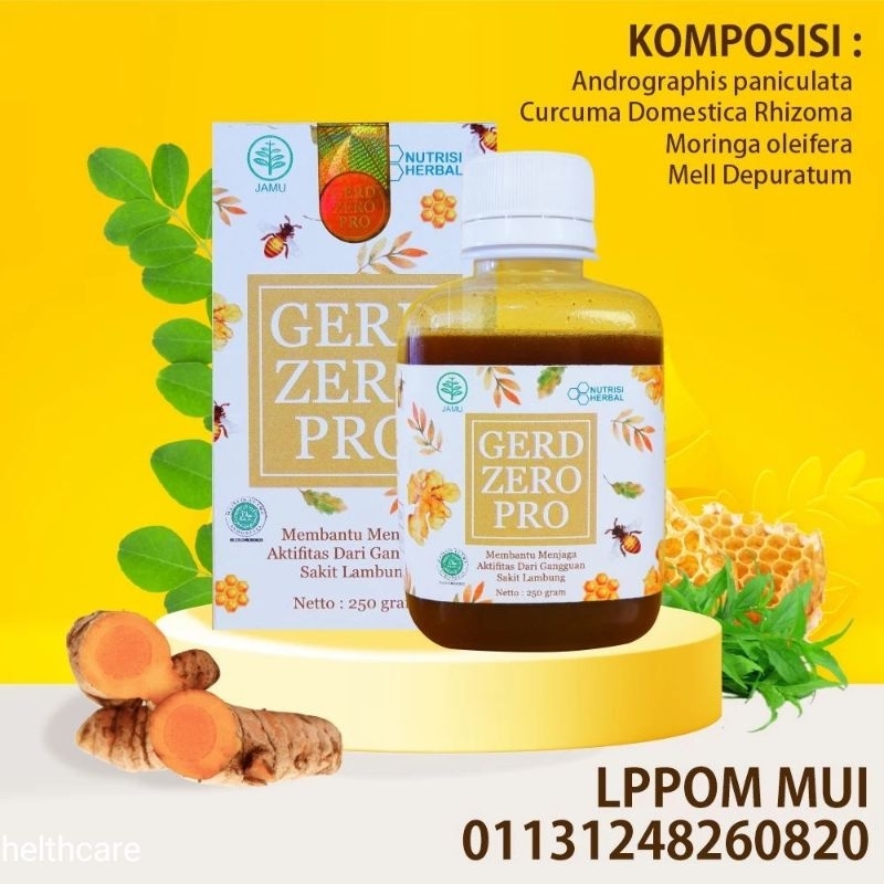 Gerd Zero Pro madu herbal alami atasi gerd,maag anxiety
