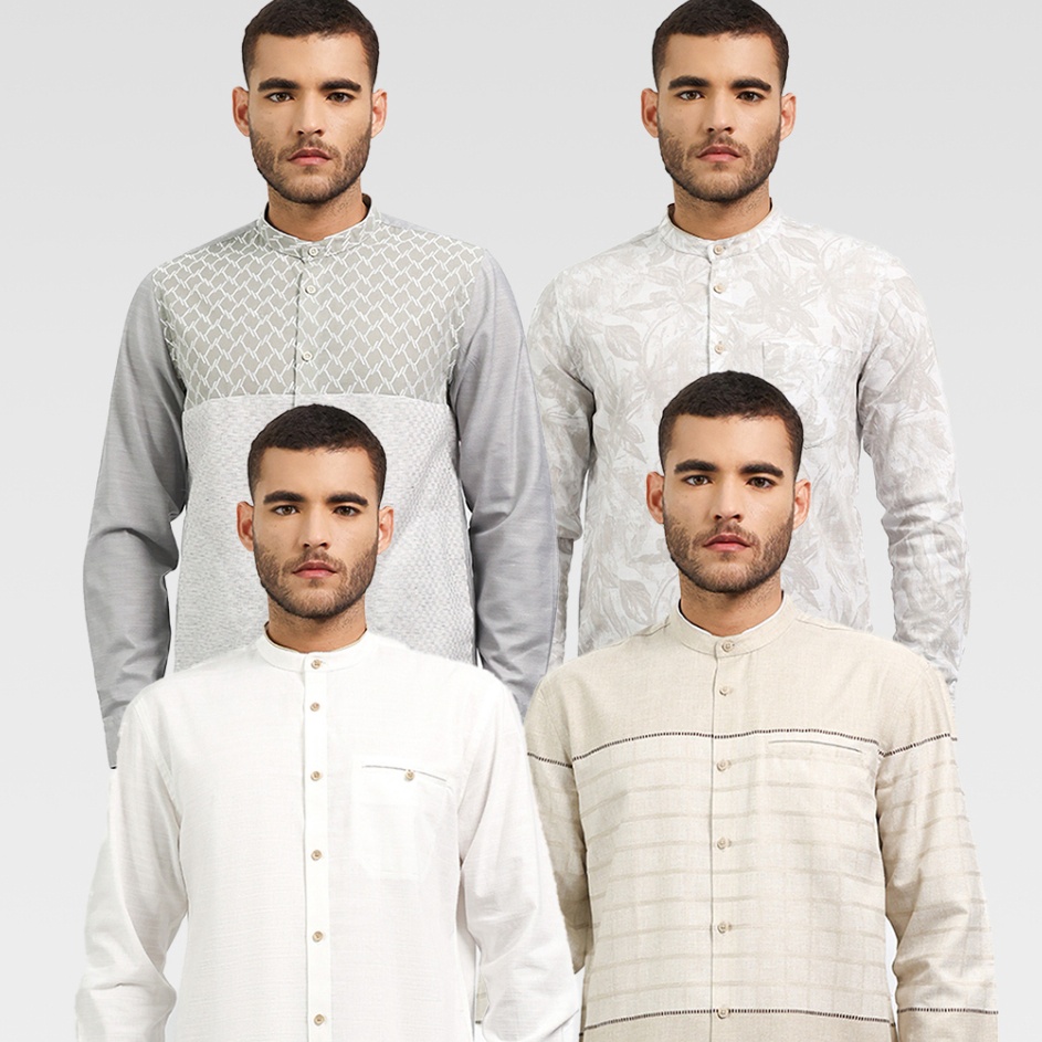 XC26619 MOC Baju Koko Lengan Panjang Pria Collection 5