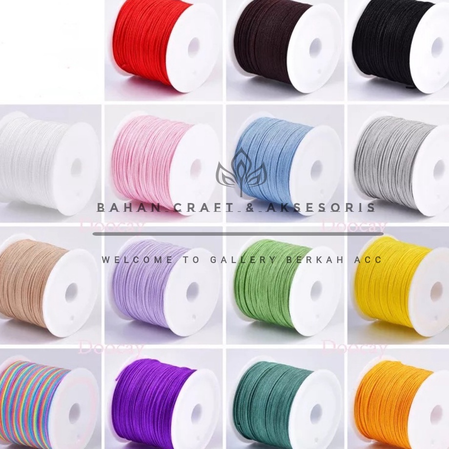 ORIGINAL Tali Giok Cina 8 Tali Kur Shambala Super Kuat Bahan Membuat Gelang Dan Kalung