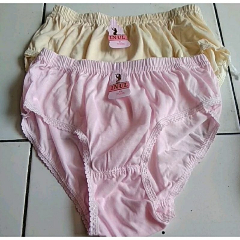 3Pcs CD wanita dewasa Inul ukuran jumbo XXL XL