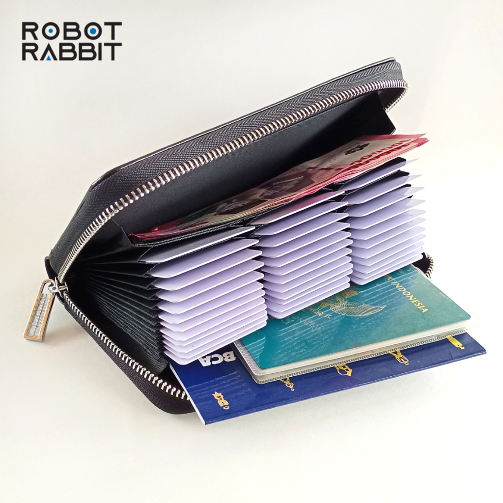 Dompet Kartu Paspor Buku Tabungan Ponsel Kulit Asli Genuine Leather Wallet D15