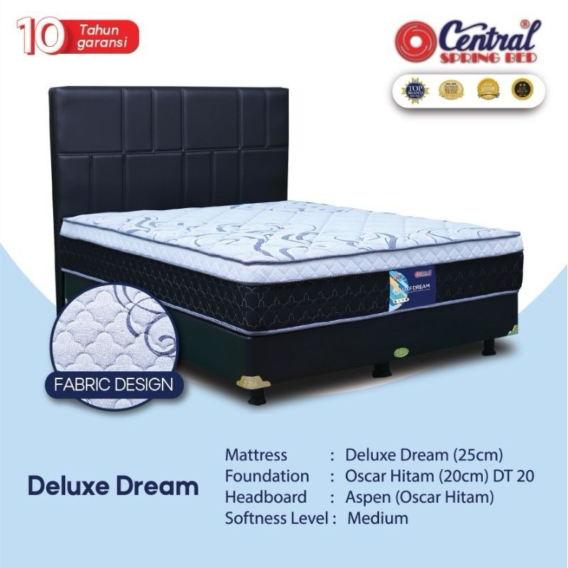 Kasur Central Premier Dream / Central Spring Bed Deluxe Dream / Spring Bed Central Plush Top