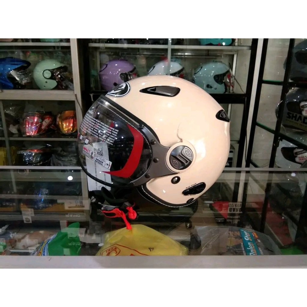 HELM KYT ELSICO CREAM ORIGINAL SNI HELM RETRO KYT ELSICO CREAM ORIGINAL MURAH SNI HELM RETRO KYT ELS