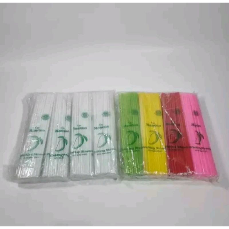 sedotan plastik murah / sedotan mangga / sedotan putih sedotan warna warni